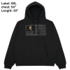 "Classic black unisex hoodie with adjustable hood and front pocket, perfect for casual winter wear"