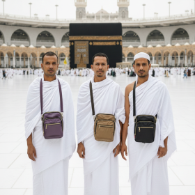 Stylish Multi-Pocket Nylon Crossbody Bag