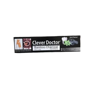 Clever Doctor Bamboo Charcoal Toothpaste 110g for Smoke, Coffee and Tea Surface Stain Removal