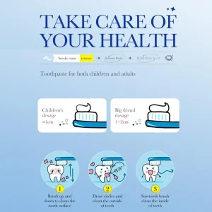 SADOER Smokes Stains White Plus Toothpaste 100g for Smoke and Coffee Surface Stain Removal