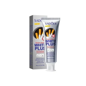 SADOER Smokes Stains White Plus Toothpaste 100g for Smoke and Coffee Surface Stain Removal
