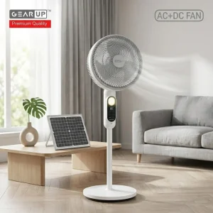 GearUP Premium Series Rechargeable BLDC with 25W Solar Panel
