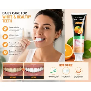 Natural Essence Vitamin C Whitening Toothpaste 100g