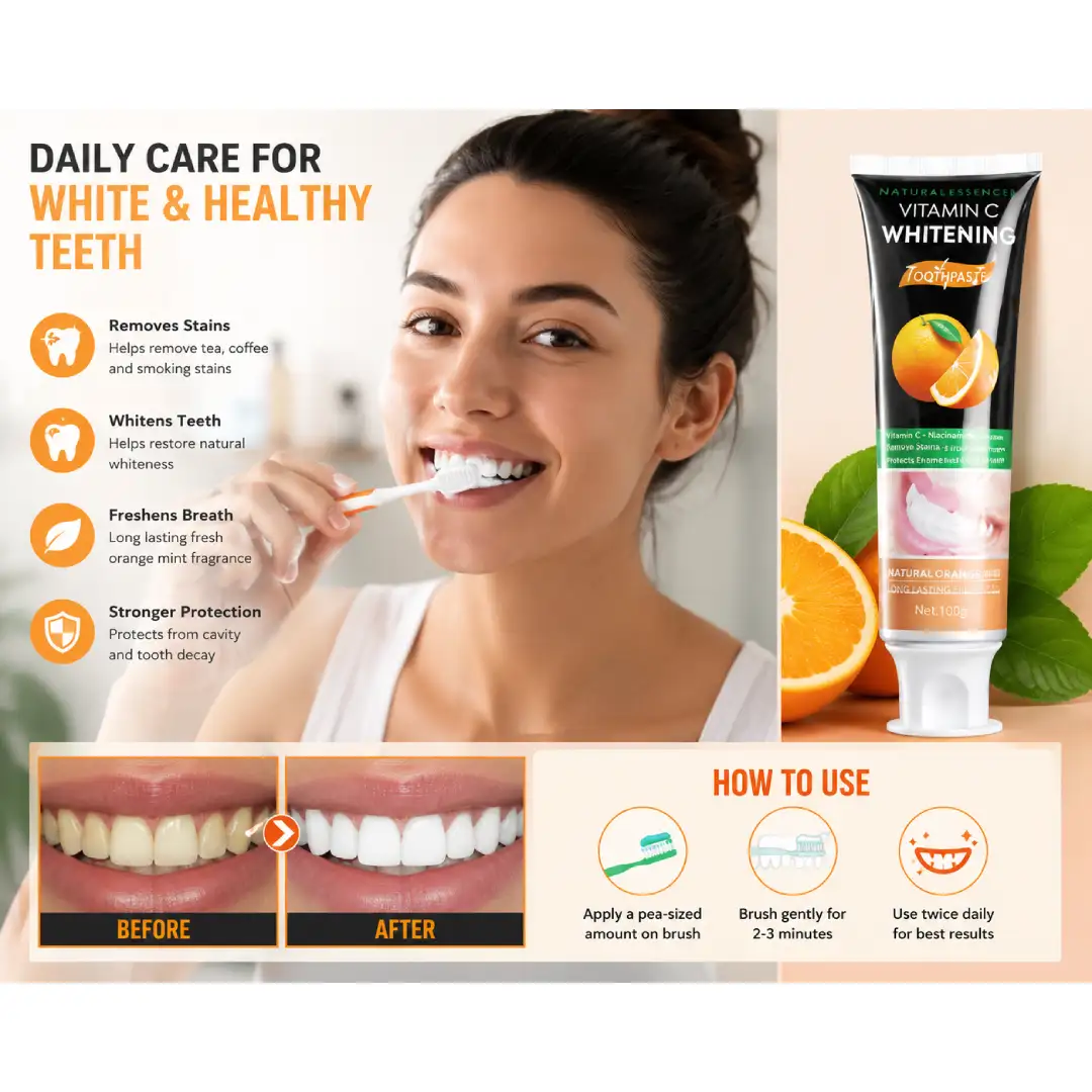 Natural Essence Vitamin C Whitening Toothpaste 100g Natural Essence Vitamin C Whitening Toothpaste 100g