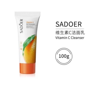 SADOER Vitamin C Cleanser 100g Refreshing Deep Purifying Brightening Facial Cleanser