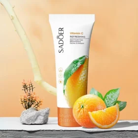SADOER Vitamin C Cleanser 100g Refreshing Deep Purifying Brightening Facial Cleanser