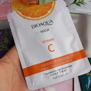 BIOAQUA Vitamin C Beautiful Skin Mask Brightening Moisturizing Facial Sheet Mask