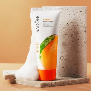 SADOER Vitamin C Cleanser 100g Refreshing Deep Purifying Brightening Facial Cleanser