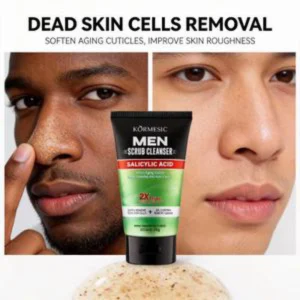 Kormesic Men Scrub Cleanser Deep Cleansing Face Scrub for Men