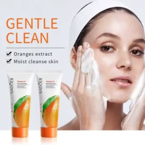 SADOER Vitamin C Cleanser 100g Refreshing Deep Purifying Brightening Facial Cleanser