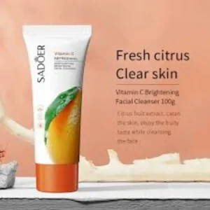 SADOER Vitamin C Cleanser 100g Refreshing Deep Purifying Brightening Facial Cleanser