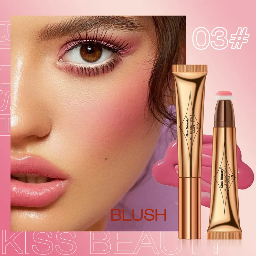 Kiss Beauty Multifunctional Makeup Pen 4 in 1 Eyebrow Eyeliner Lip Liner Highlighter Makeup Pen Bangladesh