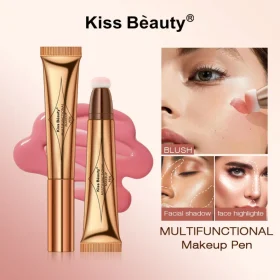 Kiss Beauty Multifunctional Makeup Pen 4 in 1 Eyebrow Eyeliner Lip Liner Highlighter Makeup Pen Bangladesh