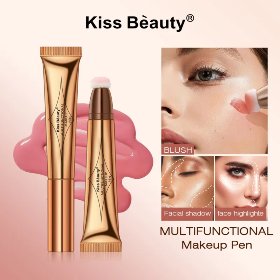 Kiss Beauty Multifunctional Makeup Pen 4 in 1 Eyebrow Eyeliner Lip Liner Highlighter Makeup Pen Bangladesh