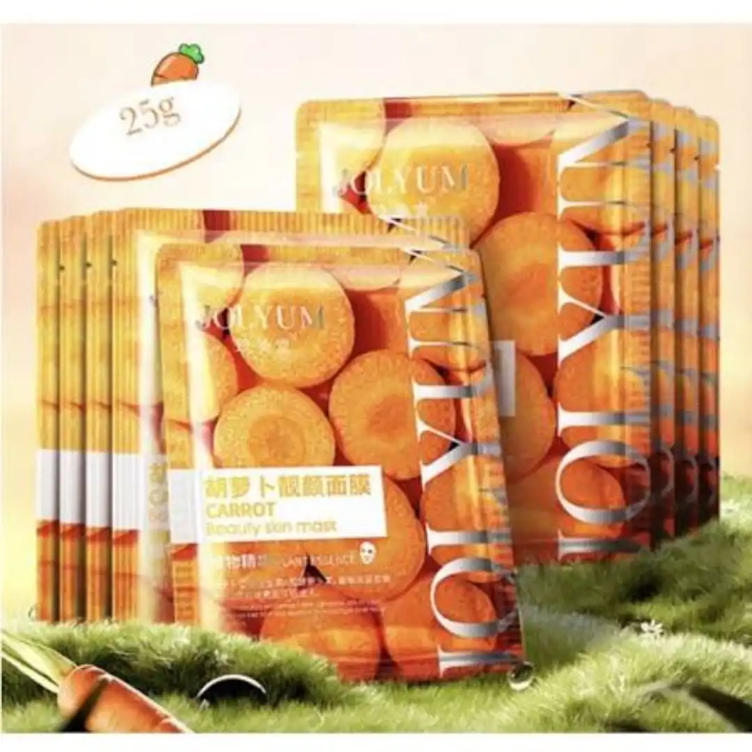 Jolyum Carrot Beauty Skin Mask hydrating brightening facial sheet mask
